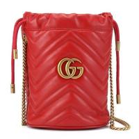 ราคา Gucci GG Marmont series กระเป๋าสะพายถังขนาดเล็กหนัง 575163 DTDRT (26864551037)