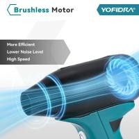 ราคา YOFIDRA Brushless Electric Blower Turbo Jet Fan 4 Gears Cordless Efficient Dust Blowing Tool For Ma (52202315943)