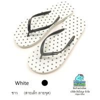 ราคา Hippo bloo รองเท้าแตะฮิปโปบูล White ขาว สายเล็ก ลายจุด (8494186395)