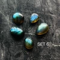 ราคา เซ็ตหินลาบราโดไรท์ Labradorite หินสะสม (21588063416)