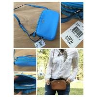 ราคา Coach f65988 สะพาย 2 ซิป สีฟ้าสดใส ใหม่แท้พร้อมส่ง (26303519981)