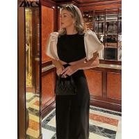 ราคา ▥ เดรสชุดออกงานกลางคืนแขนพองหรูหราสำหรับผู้หญิงชุดเดรสแขนสั้นเปิดหลังเซ็กซี่สำหรับปาร์ตี้ชุดเดร (40408986533)