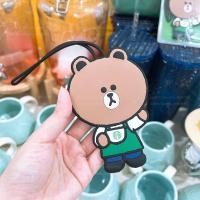 ราคา Starbucks Korea x Line Friends 2022 Collection สีน้ําตาลกระเป๋าเดินทางแท็กเกาหลี Starbucks Bear Big Series กระเป๋าเดินทางยี่ห้อ (23068826338)