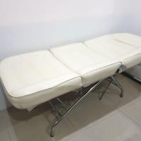 ราคา เตียงนวดหน้าของใหม่ พับได้2ตอน สีครีม ราคารวมส่ง งดต่อ (4518967956)