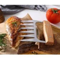 ราคา กรงเล็บฉีกเนื้อ ที่ฉีกเนื้อด้ามจับไม้ ส้อมฉีกเนื้อสแตนเลส ส้อมจิ้มเนื้อด้ามจับไม้ (40711145317)