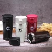 ราคา ถ้วยกาแฟสแตนเลส 304 สองชั้นพร้อมฝาปิดผนึกความจุ 400มล สีเต็ม (41015918606)