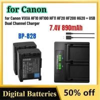 ราคา C New 7.4V 80Mah Bp-828 Bp808 Bp80 Camera Battery For Canon VIXIA Hf10 Hf100 Hf11 Hf20 Hf200 Hg20 + (40029758769)