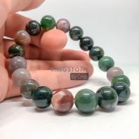 ราคา JADE หยกห้าสี ช่วยปกป้องคุ้มครองให้รอดพ้นจากภัยอันตราย 8 10 12 มม.สร้อยข้อมือหินแท้ (4438998093)