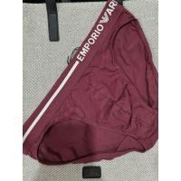 ราคา ของแท้ กางเกงชั้นในชาย Emporio Armani ผ้า Organic Cotton size M ทรงบรีฟ สีแดง(เลือดหมู) (พร้อมกล่อง) (26360934428)