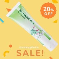 ราคา BIO HERBAL PLUS TOOTHPASTE GIFFARINE ยาสีฟัน ไบโอ เฮอร์เบิล พลัส กิฟฟารีน | ยาสีฟันสมุนไพร11ชนิด (43805879575)