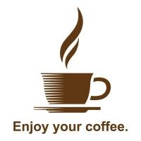 ราคา สติกเกอร์ภาพ Enjoy your coffee ติดผนัง ตกแต่งร้านค้า บ้าน คอนโด สตูดิโอ สำนักงาน COF-019 (19625826960)