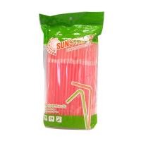 ราคา หลอดงอ หลอดกาแฟ หลอดดื่มน้ำ 8 มิล ยาว 24 ซม. 100 เส้น (4644322502)