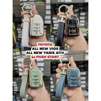 ราคา All New TOYOTA VIOS / All new YARIS ATIV 2018 2019 ซองกุญแจ รีโมท TPU พร้อมพวงกุญแจ กุญแจ PUSH START 3 ปุ่ม (21325471875)