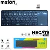 ราคา Melon Mk-755 คีบอดไร้สาย ทัชแพด Hecate แป้นพิมพ์ไทย 2.4G Wireless Keyboard with Build in touchpad สีดำ (2310325724)