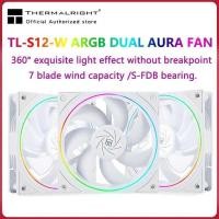 ราคา Thermalright ชุดระบายความร้อน TL-S12 ขนาด 120 มม. HALO 5V 3PIN ARGB สำหรับเกมเมอร์พีซี 360° แฟนเคสคอ (55651203030)