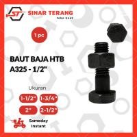 ราคา HTB A325 น็อตเหล็ก Bolt 1/2" x 1 1/2" - 1 3/4" - 2" - 2 1/2" - ASTM เกรด A325 Bolt Key 22 - 12 X 40 - 12 X 70 - 4 ซม - 7 ซม (55106944507)
