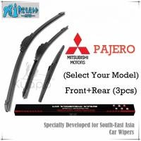 ราคา (หน้า+หลัง 3 ชิ้น) ชุดใบปัดน้ําฝน Mitsubishi Pajero สําหรับ (เลือกรุ่นของคุณ) MITSU SUV Car Window Wipers Bundle (ประเภทกล้วย+ หลัง) โดย Wixr (26128013166)