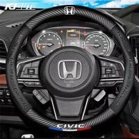 ราคา Honda Civic หนังพวงมาลัยรถสบายและกันลื่นสําหรับ Civic G8 G9 G10 G11 FD FC FK ประเภท RS Mugen Typre RS อุปกรณ์ตกแต่งภายใน (28279554623)