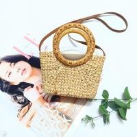 ราคา กระเป๋าผักตบชวาแบบถือบุก้นเหลี่ยม (46502729651)