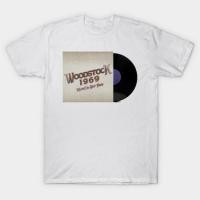 ราคา เสื้อยืด Vintage RETRO VINYL WOODSTOCK WOODSTOCK T-Shirt แท้ Cotton 100% S-5XL y2k สวยๆ เซ็กซี่ (27090531912)