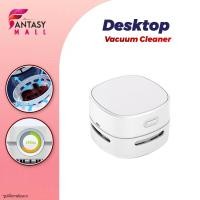 ราคา Desktop Vacuum Cleaner เครื่องดูดฝุ่นอัตโนมัติ ใช้งานได้บนโต๊ะทำงาน ระบบใส่ถ่าน และ USB พกพาง่าย Dust Sweeper (40123912622)