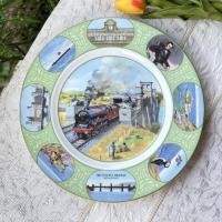ราคา จานโชว์ Coalport "Britannia Tubular Bridge" No. 381 Limited Edition of 2,500 Fine Bone China Made in England จาน ของสะสม (20374303406)