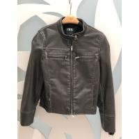 ราคา แจ็คเก็ตหนัง leather jacket zara สีน้ำตาลเข้ม หนังนิ่มมาก (40521351720)