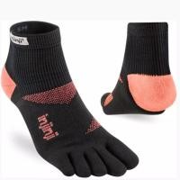 ราคา INJINJI ถุงเท้าวิ่งแยกนิ้ว รุ่น TRAINER ORIGINAL WEIGHT MINI CREW ยาวหุ้มตาตุ่ม PEACH สีดำพีช แห้งไว (56755652827)