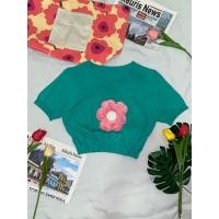 ราคา เสื้อครอปไหมพรม (สีเขียวมิ้นท์) (25835375937)