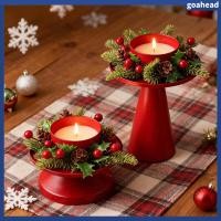ราคา 2 ชิ้น/เซ็ตพวงหรีดคริสต์มาสเชิงเทียน Vintage Iron Art เชิงเทียนคริสต์มาสงานแต่งงาน Tealight เทียนขาตั้งโต๊ะรับประทานอาหาร Centerpiece เครื่องประดับ (55257043085)