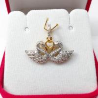 ราคา จี้เพชรหงส์คู่น่ารักๆ เพชรแท้ ทองคำแท้ (7033224169)
