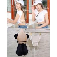 ราคา เสื้อครอปผูกหลัง รูดเชือกด้านข้างเพิ่มความแซ่บได้ตามใจเลยจ้าาา (16194588580)