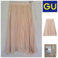 ราคา กระโปรงพลีทสีนู้ด GU (261498791)