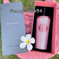 ราคา (พร้อมส่ง)แก้วเก็บความเย็น : BLACKPINK x Starbuck แก้วลิซ่า แก้วสแตนเลสคริสตัล ขนาด 16 Oz. (19291297166)