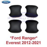 ราคา สีดำด้าน ถาดรองมือเปิด Ford Ranger Everest 2012 - 2021 ถ้วยมือเปิด ฟอร์ด เรนเจอร์ เอเวอร์เรส เบ้ากันรอย ถ้วยรองมือเปิด (21236258268)