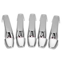 ราคา 5PCS รถด้านหน้าและด้านหลังมือจับประตูสําหรับ Hummer H3 H3T 2006-2010 ภายนอกประตู Chrome Handle Bezel (57357252769)
