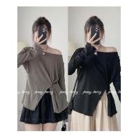 ราคา (มีวิดีโอ/มีอยู่) เสื้อยืดผู้หญิง เสื้อยืด สําหรับผู้หญิง เปิดไหล่ เปิดไหล่ ยืดเปิดไหล่ สําหรับผู้หญิง (53006065549)