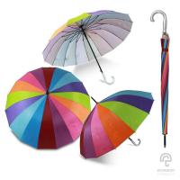 ราคา ร่มกันแดด กันฝน กัน UV สีรุ้ง 22 นิ้ว 12 ก้าน umbrella rainbow (6195749390)