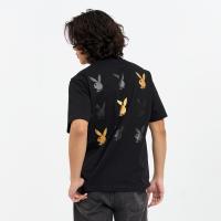 ราคา PLAYBOY เสื้อยืดคอกลมสีดำ พิมพ์โลโก้PLAYBOY P1MT255TB060 (51401609948)