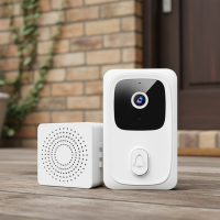 ราคา Tuya WiFi Video Doorbell Camera Wireless Doorbell Audio Intercom Doorbell Camera Compatible with Smart Life APP (50103129929)