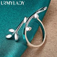 ราคา Urmylady แหวนเงินแท้ 925 รูปใบหลิว ปรับได้ เครื่องประดับแฟชั่น สําหรับผู้หญิง งานแต่งงาน ปาร์ตี้ (23150989134)