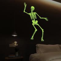 ราคา GLOW - SKULL - WALLSTICKER GLOW IN THE DARK WALL STICKER (44405730126)