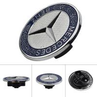 ราคา [BLOD]Bonnet/Hood Badge 57mm Flat Star Emblem สําหรับ Mercedes Benz CE SL Class (40529519671)