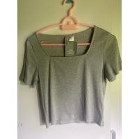 ราคา เสื้อครอป สีเทา H&M ของแท้ ป้ายห้อย sizeM (25201353590)