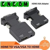 ราคา VGA To HDMI Converter Adapter 1080P สำหรับอะแดปเตอร์ VGA สำหรับ PC แล็ปท็อป HDTV โปรเจคเตอร์วิดีโอเสียง HDMI (21509540078)