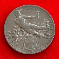ราคา เหรียญประเทศอิตาลี Italy 20 centesimi ปี 1920 เหรียญ​ต่างประเทศ (28421326893)