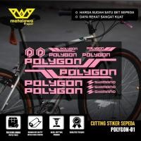 ราคา POLYGON สติกเกอร์พรีเมี่ยม POLYGON สติกเกอร์ตัดจักรยาน Variations ของผู้ใหญ่ชุดสติกเกอร์จักรยานพับ Mtb Rod กรอบอุปกรณ์เสริม 01 Newara (45052949201)