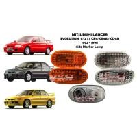 ราคา Mitsubishi Lancer Evolution 1 2 3 EVO123 CB1 CE9A CD9A คริสตัล Fender โคมไฟด้านข้างสัญญาณโคมไฟ Mudguard Lampu Sisi (44015725111)
