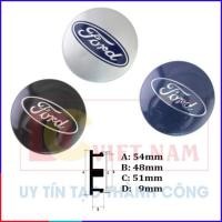 ราคา [GENUINE] ฝาครอบล้อและฝาครอบล้อรถ Ford Logo - เส้นผ่านศูนย์กลาง 54mm - สินค้าของแท้ (46156656629)