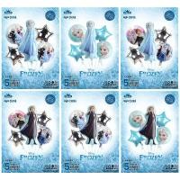 ราคา ((5ชิ้น) ชุดลูกโป่งเจ้าหญิงเอลซ่าแอนนายืน, ลูกโป่งตกแต่งงานเลี้ยงวันเกิดธีมแช่แข็ง (57657232311)
